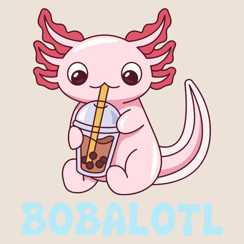 Bobalotl Pun Design for Axolotl Lovers