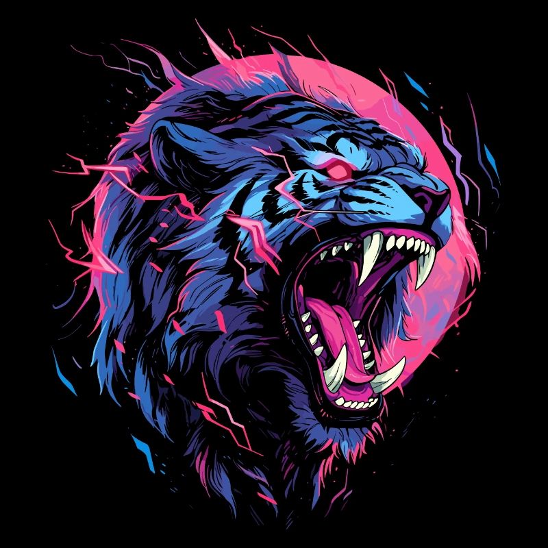 Synthwave Tiger