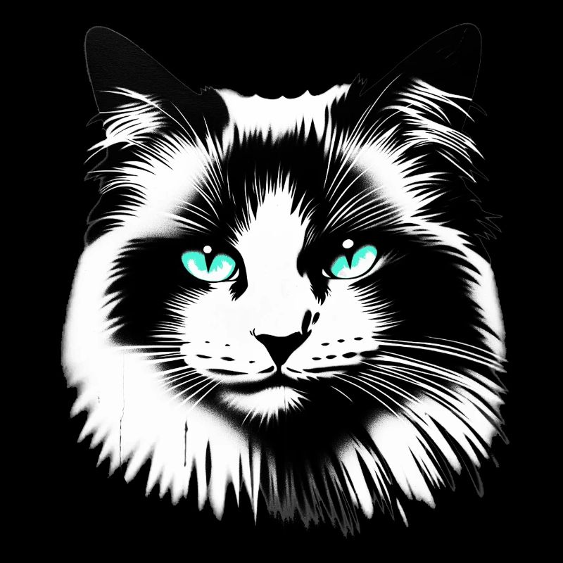 Sympathisches Katzengesicht