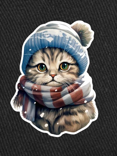 Chat en hiver