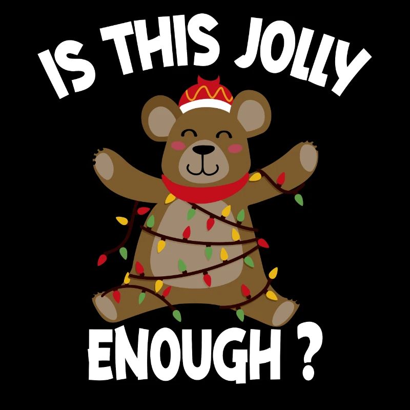Is This Jolly Enough Funny Bear Christmas Light