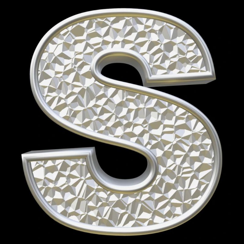 S, letter, initial, monogram,