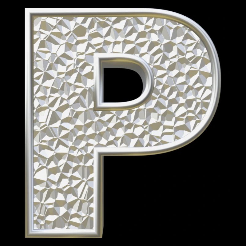 P, letter, letter P, initial, initial P, monogram,