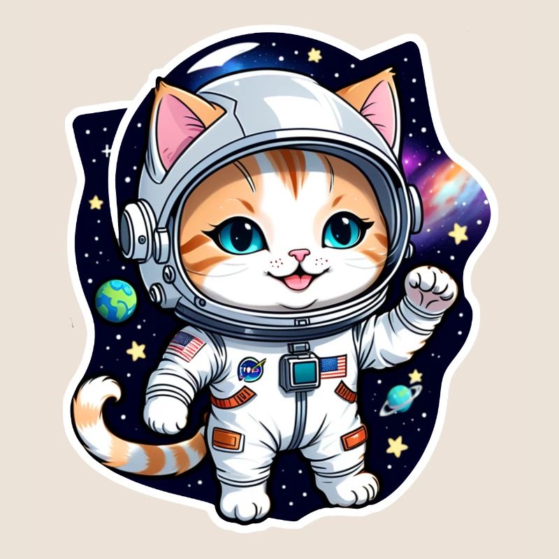 chat astronaute - espace