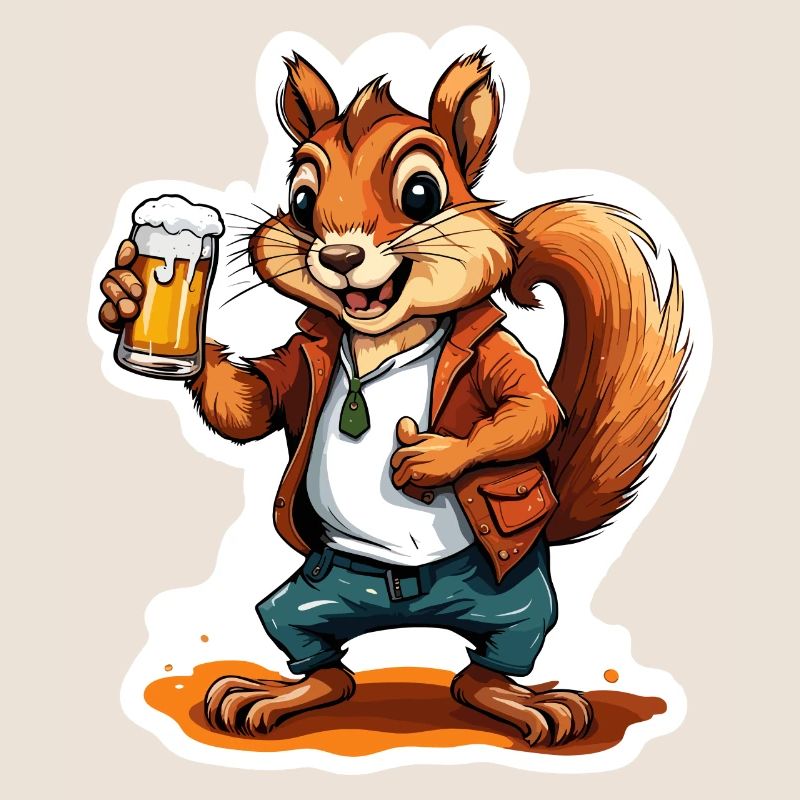 Eichhörnchen / Tier / Nagetier / Waldtier / Comic