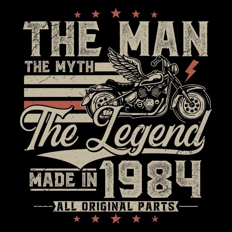1984 Mann Mythos Legende Motorrad Biker