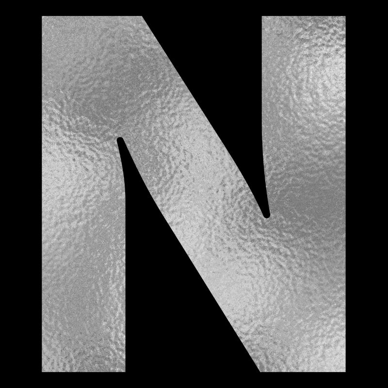 Buchstabe N Silber