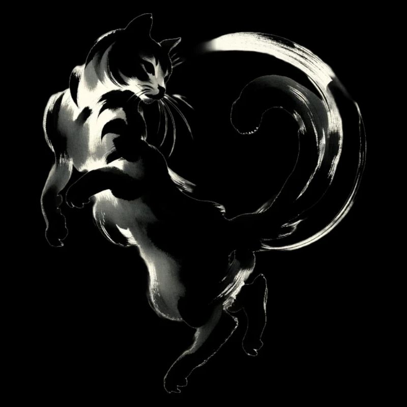 Whimsical, elegant cat graphics - Purrfectly Cra