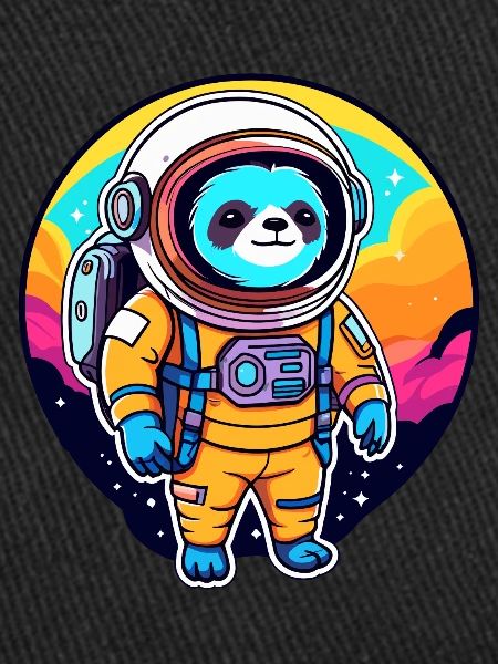 Sloth Astronaut Illustration