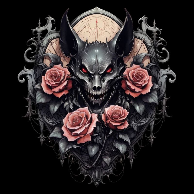 Gothic Roses Illustrations Artwork