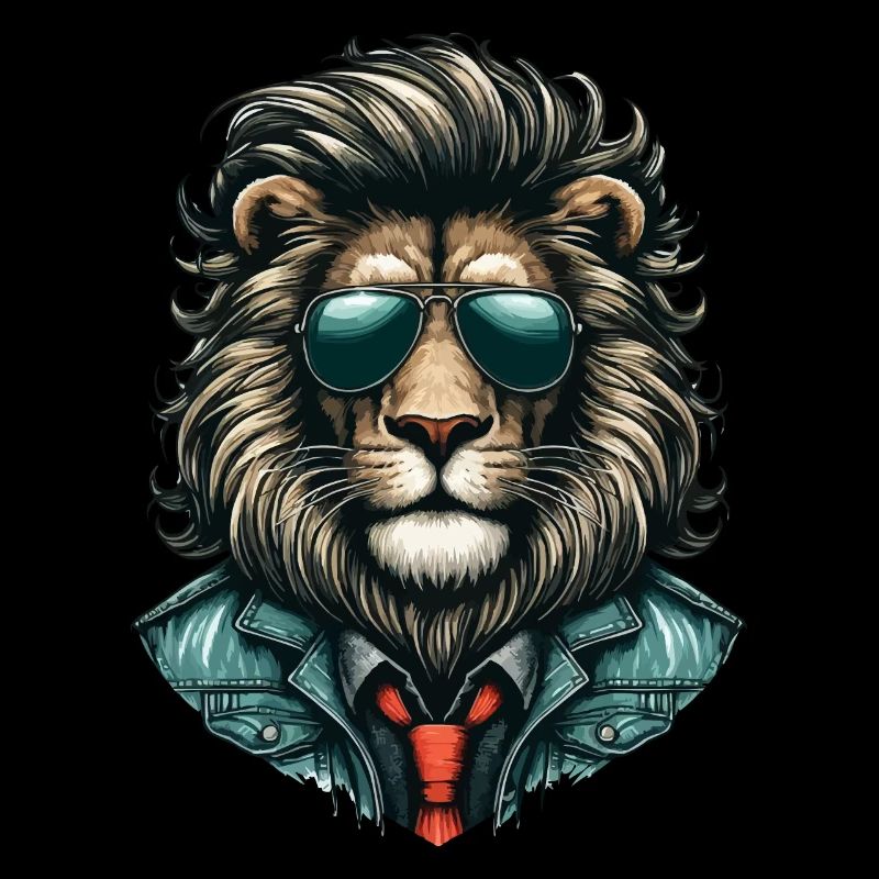 Lion élégant