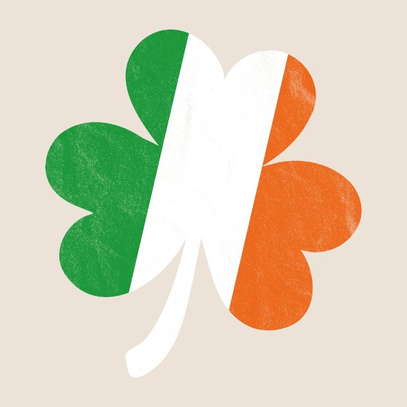Shamrock drapeau irlandais
