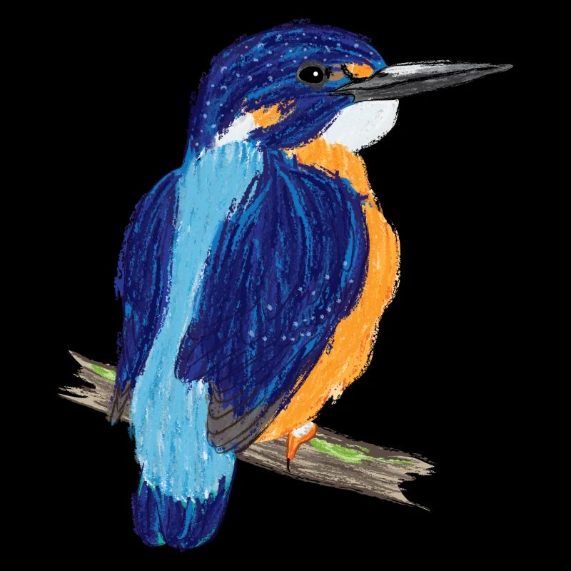 Nettes Design mit einem Eisvogel I