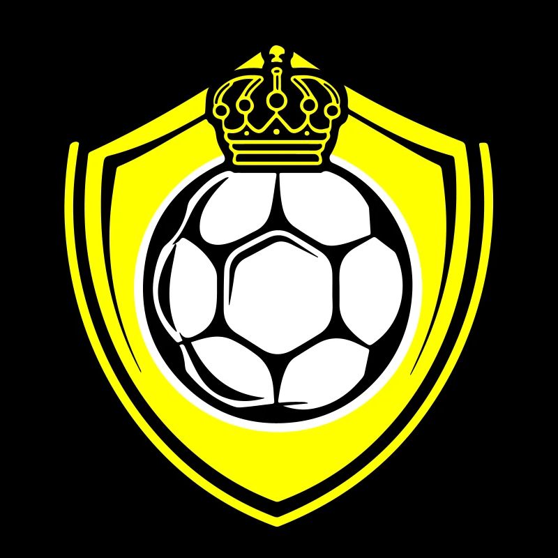 Équipe de bouclier de logo de football