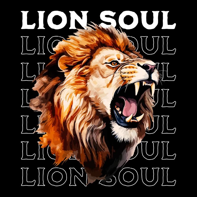Lion Roaring Lion Head Strong Wild Proud Brave