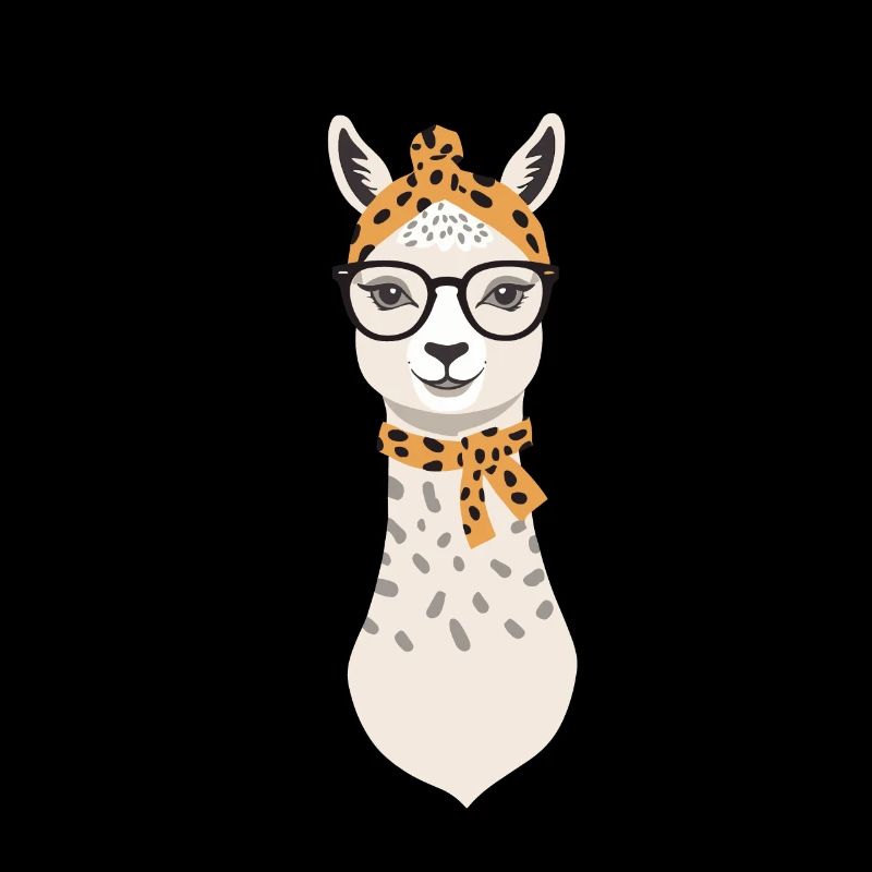 Drôle Lama Alpaga mère Design