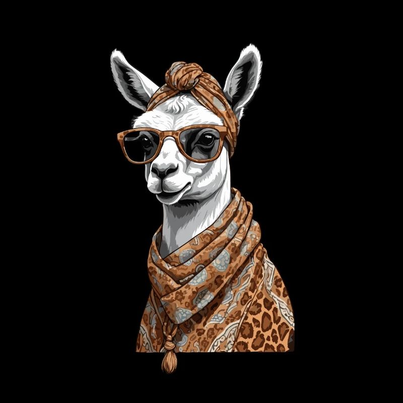 Lama Alpaga Drôle Maman Design
