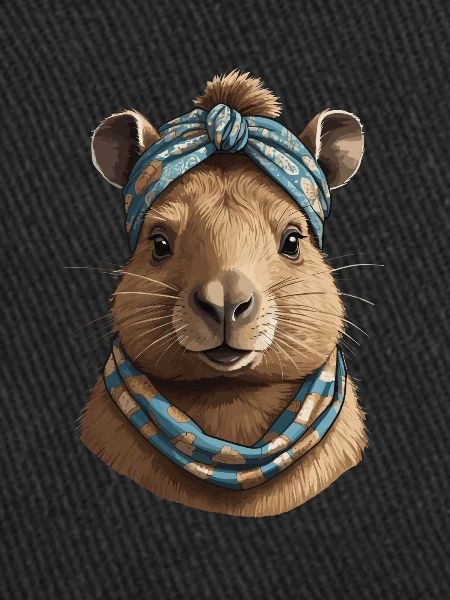 Drôle Capymama Capybara Maman
