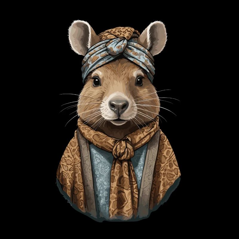 Funny Capymama Capybara Mother Design