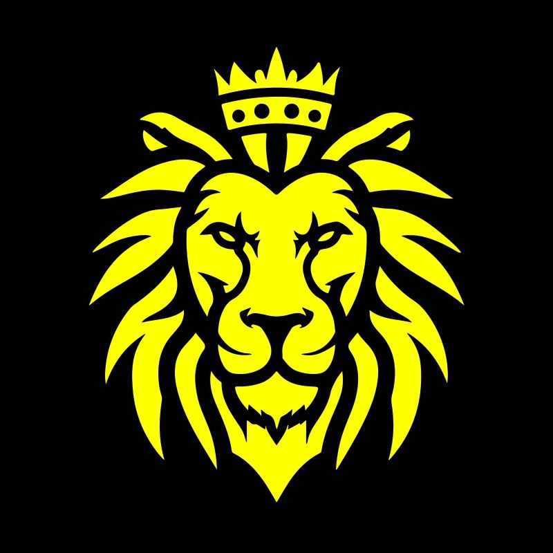 Lion Head Crown Lion