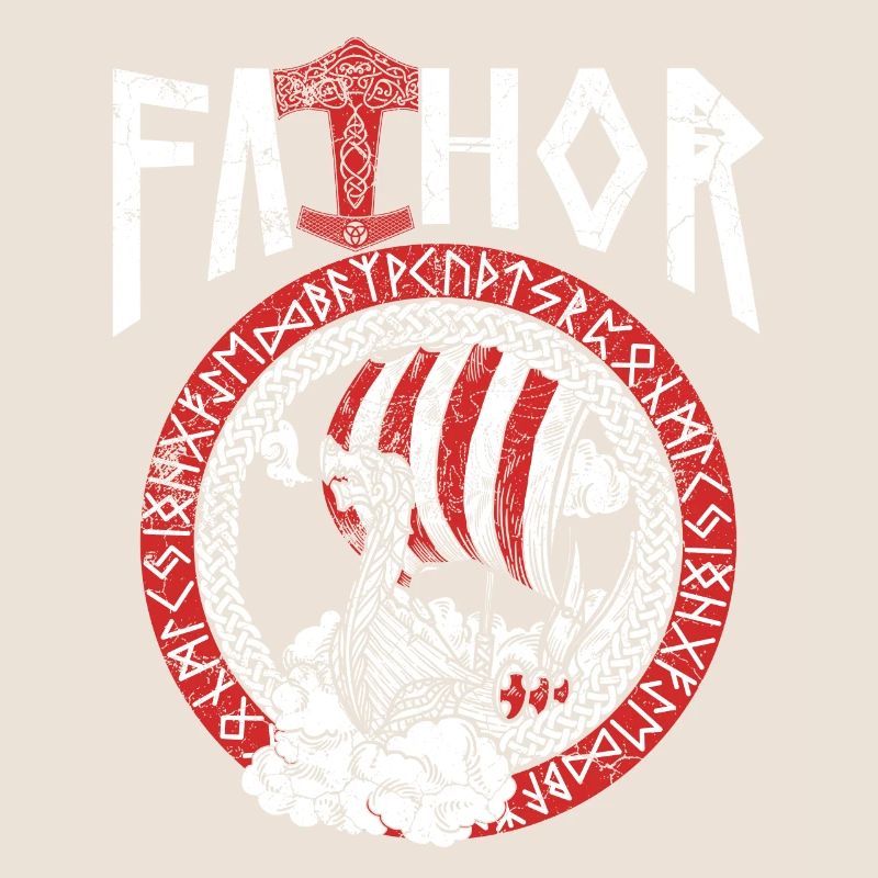 Papa Vathor Nordisches Wikinger Schiff Design