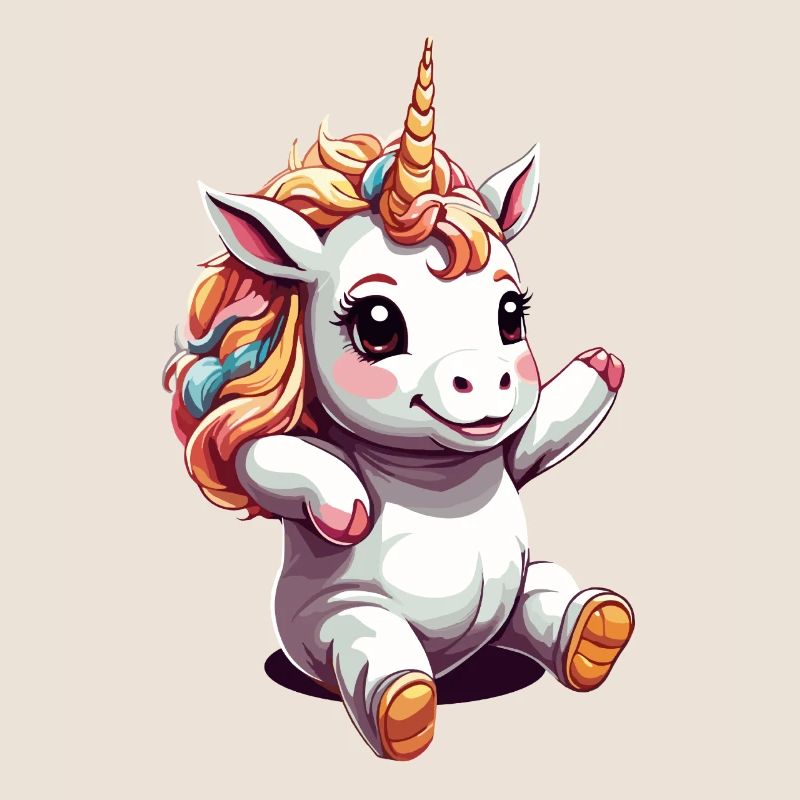 Lustige Einhörner Süßes Einhorn Einhorn Mädchen