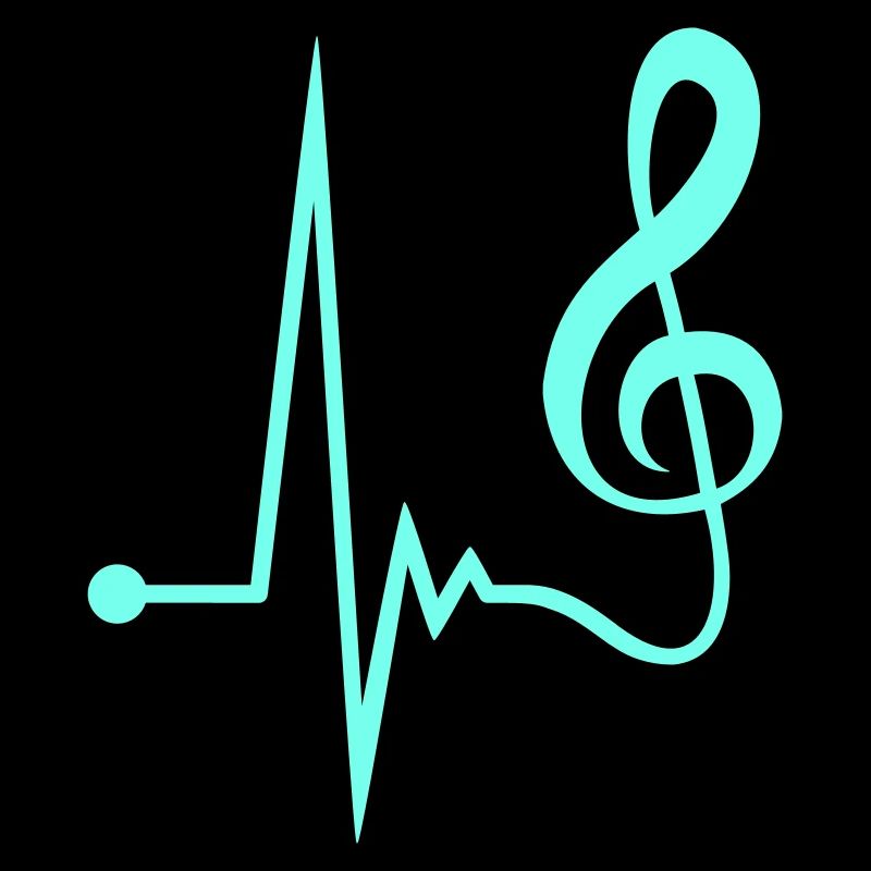 Musik Notenschlüssel Puls Frequenz Note Herzschlag