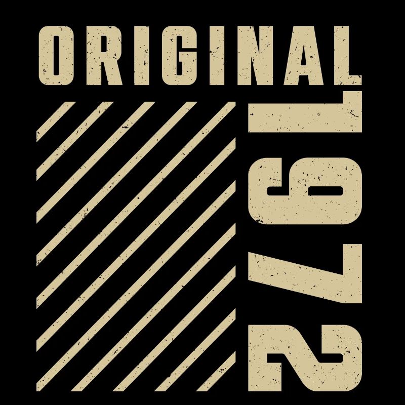 Original 1972 Authentic 1972 Vintage Bursdag