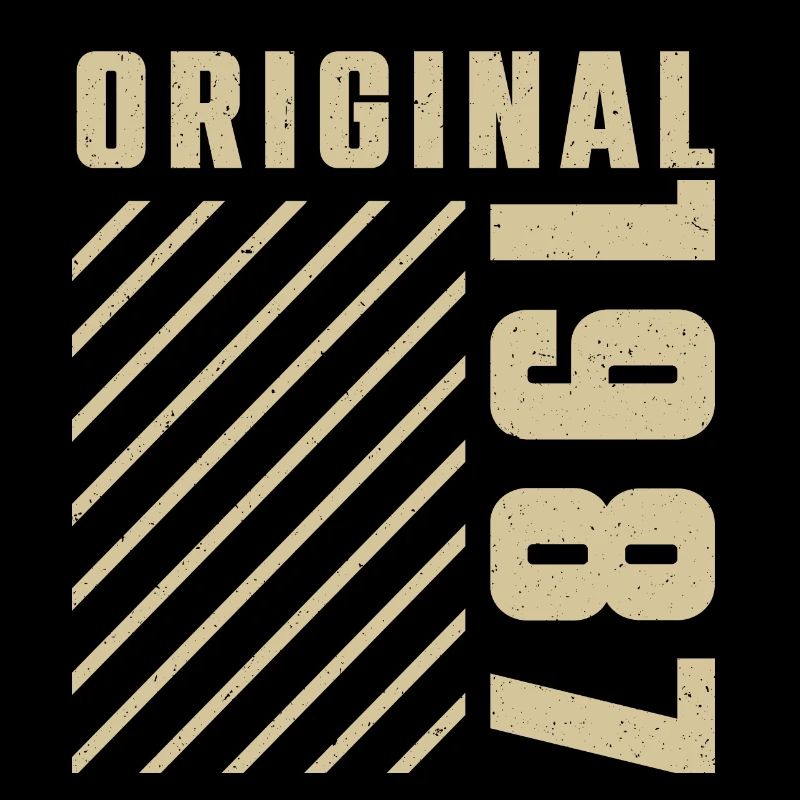 Original 1987 Authentic 1987 Vintage Bursdag