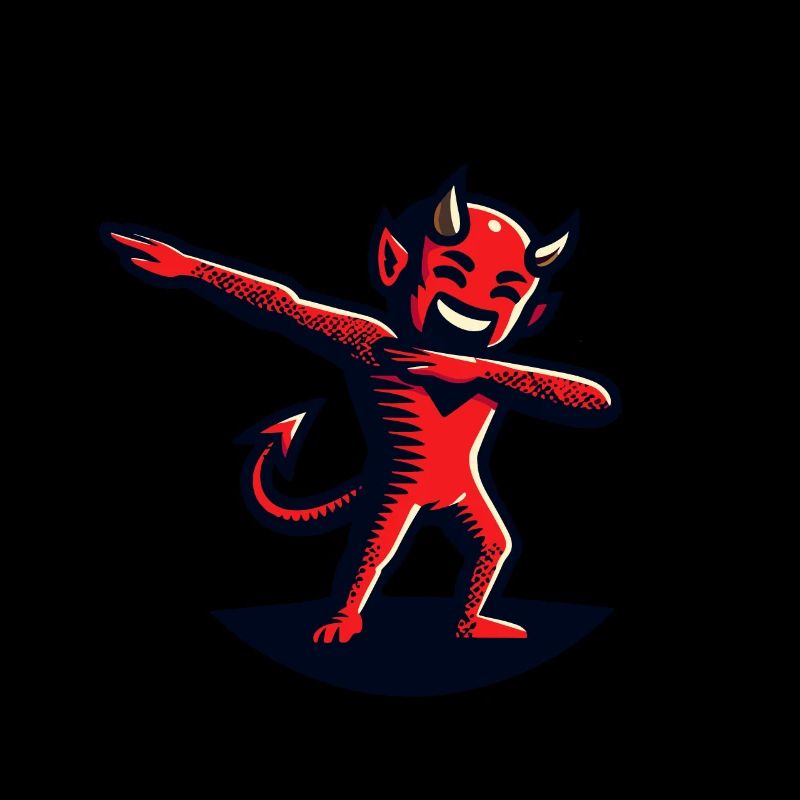 Dabbing Devil Funny Dabbing Design