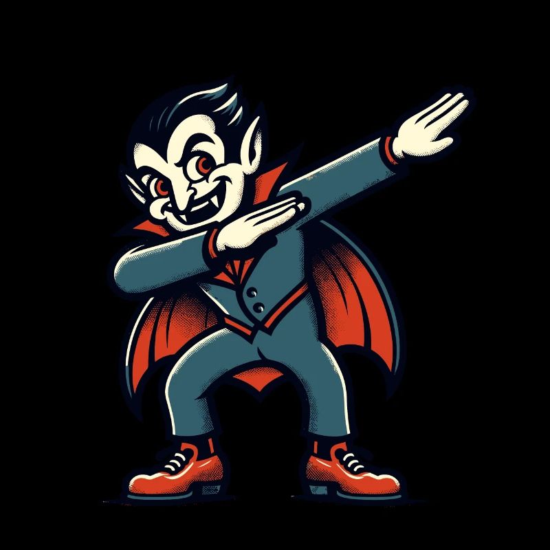 Dabbing Vampire Drôle Dabbing Design Halloween