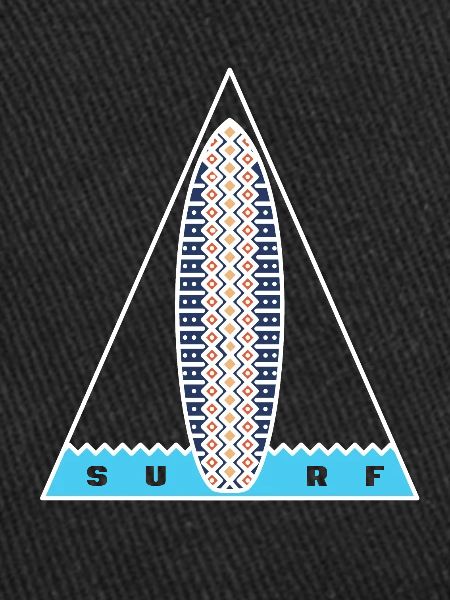 Surf Triangle(contour blanc)
