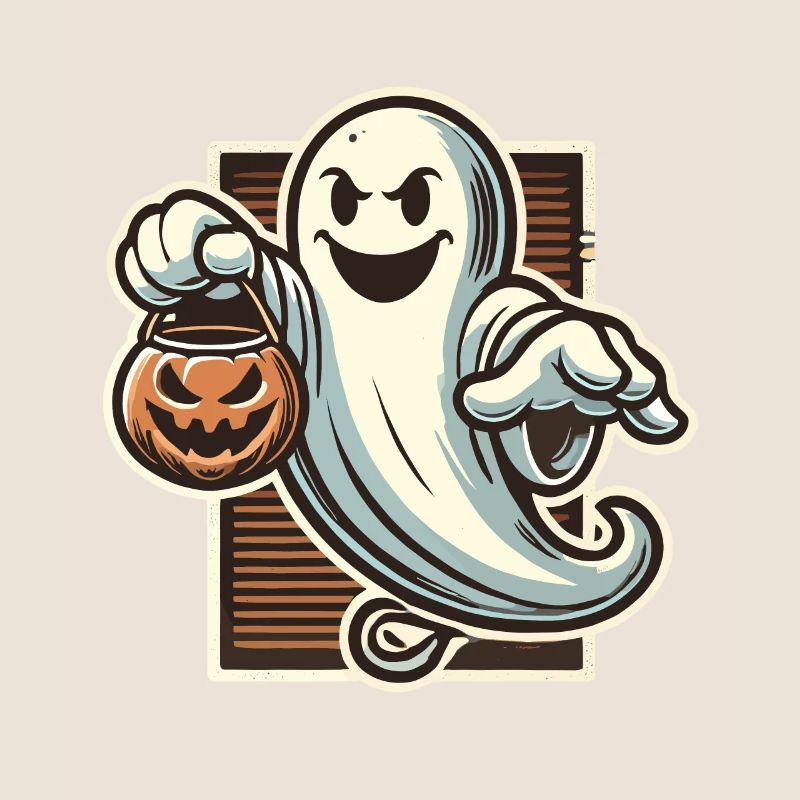 Niedliches Halloween Gespenst Süßes Oder Saures