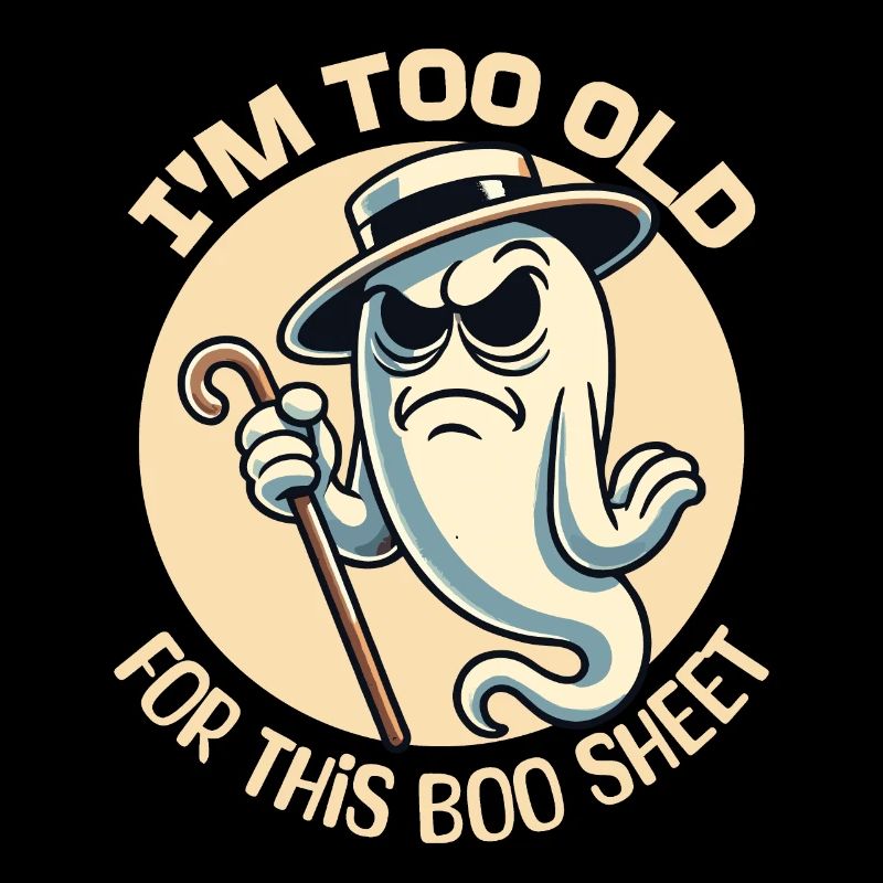Boo Sheet Geist Lustiges Spruch Design