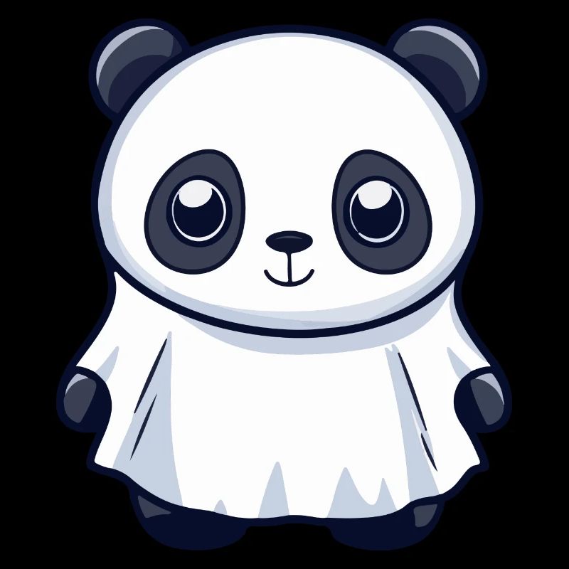 Panda Halloween Funny Ghost