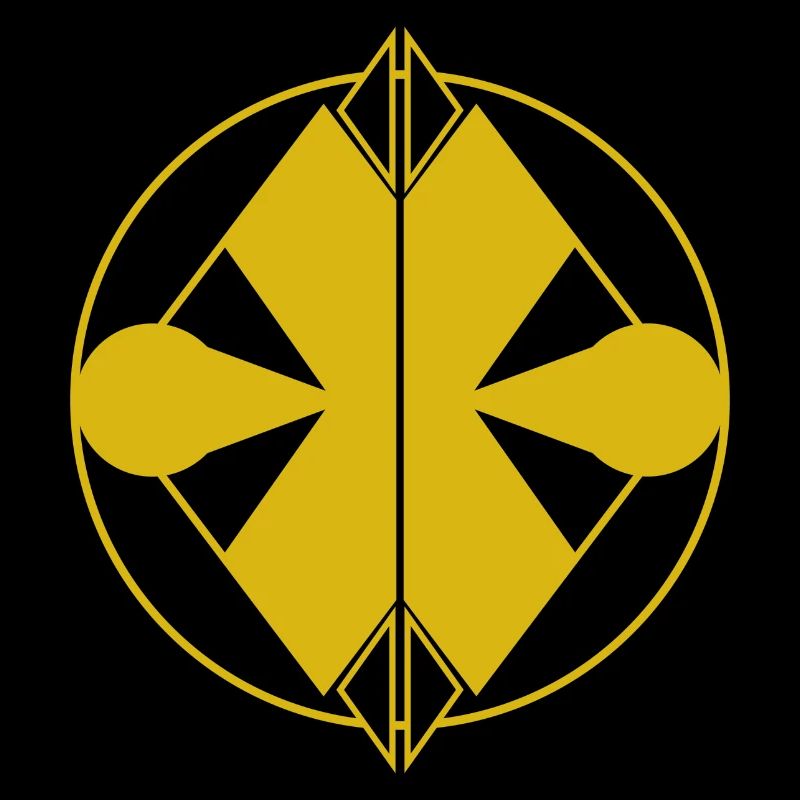 Logo Jaune Abstrait – Minimalisme Géométrique