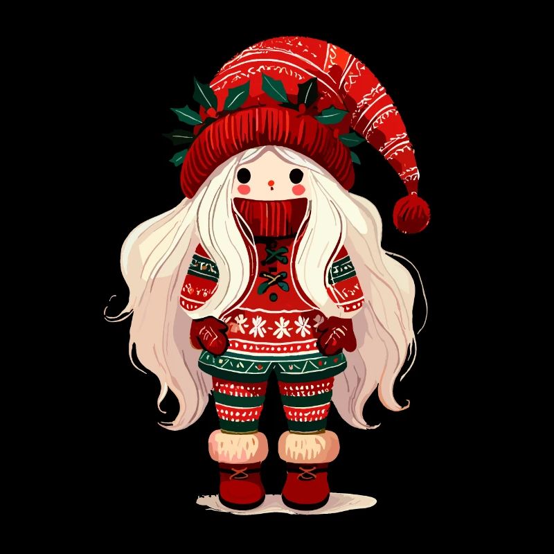 Mignon lutin de Noël dans le style scandinave