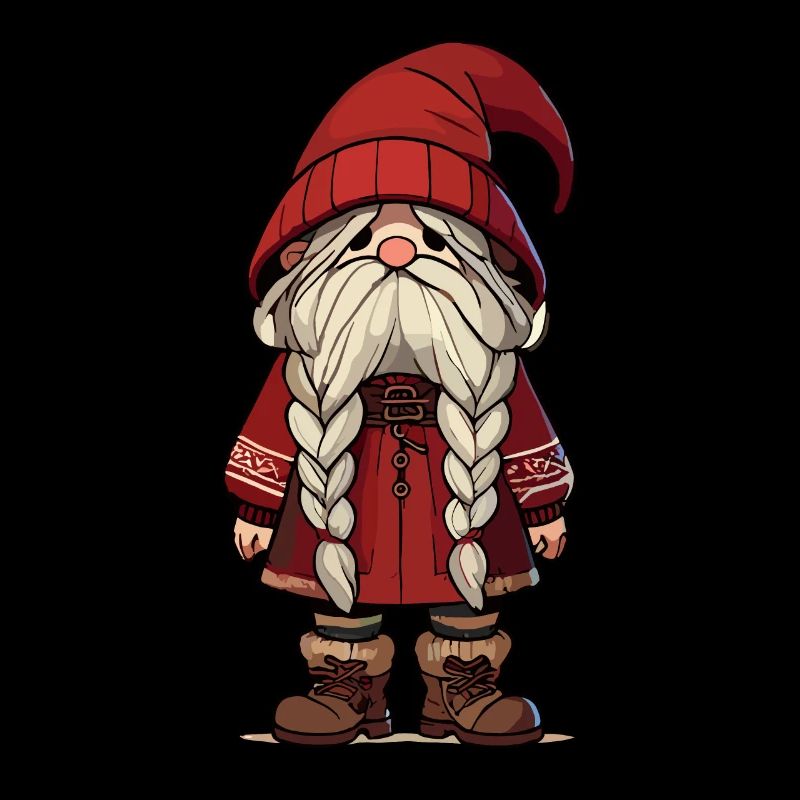 Gnome de Noël douillet d’hiver