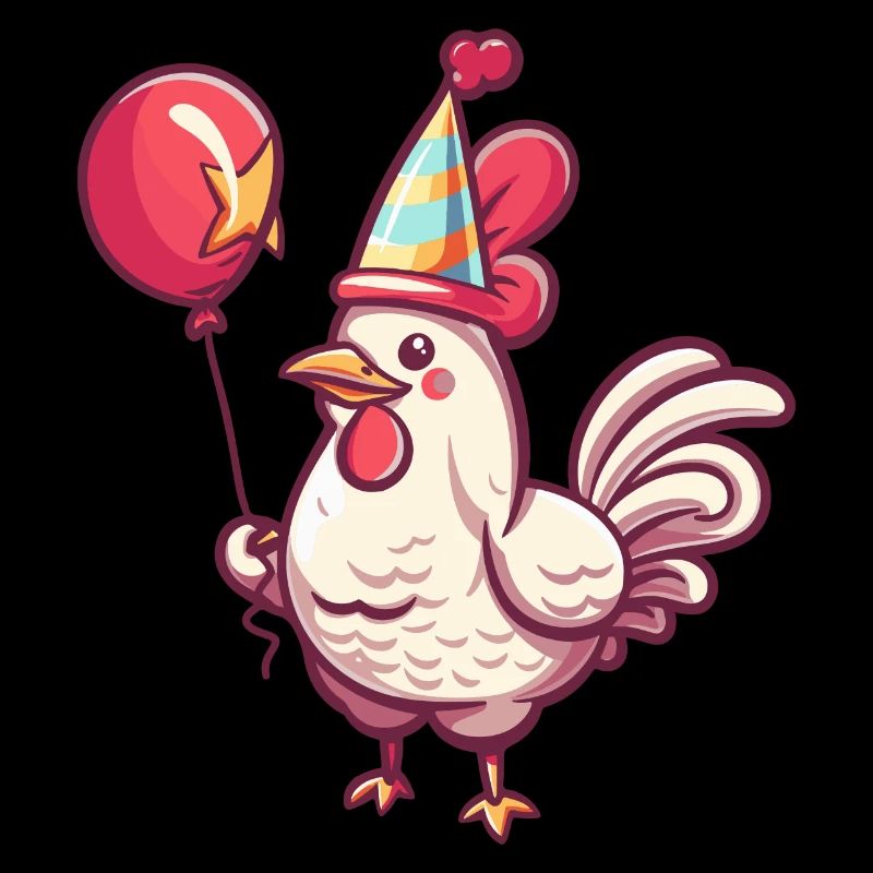 Bande dessinée d’anniversaire de coq