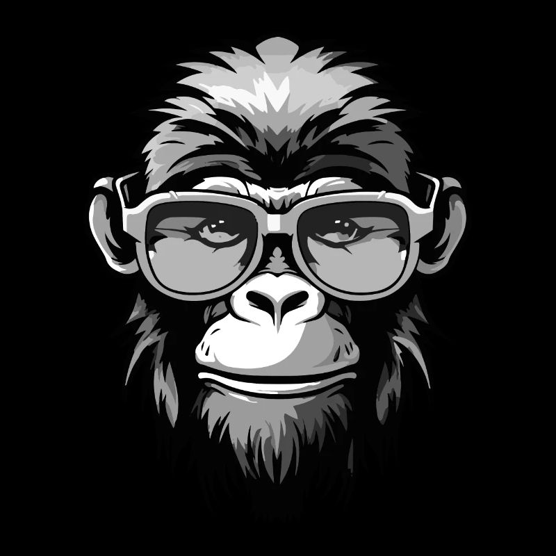 Singe Hipster Cool Party