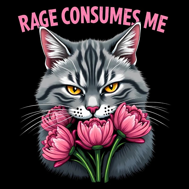 Rage Consumes Me Lustiges Katzenblümchen