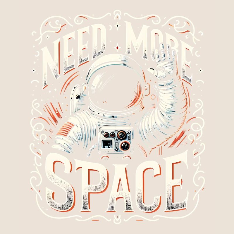 I need more space Free space Astronaut waves