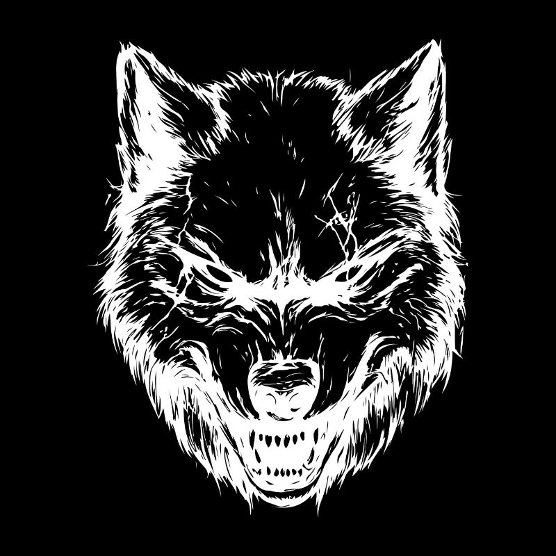 Wolf Kopf Tier