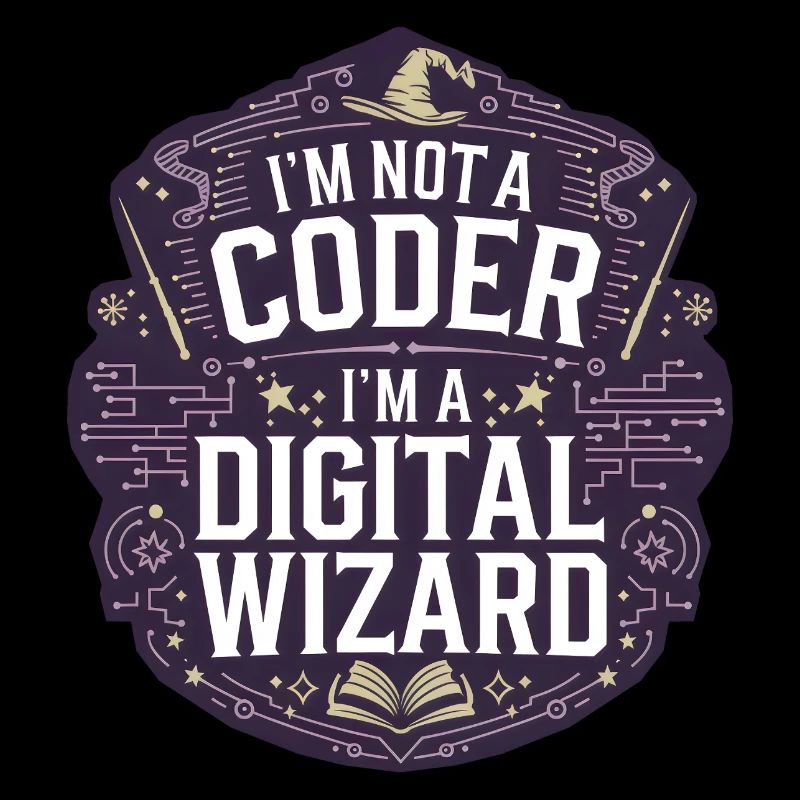 I'm Not a Coder I'm a Digital Wizard Programmierer