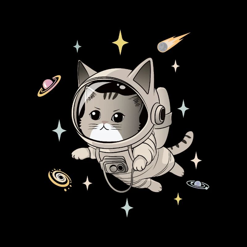 Astronautenkatze im All