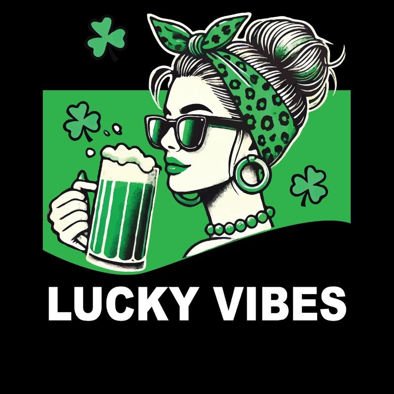 Saint-Patrick Lucky Vibes Shamrock