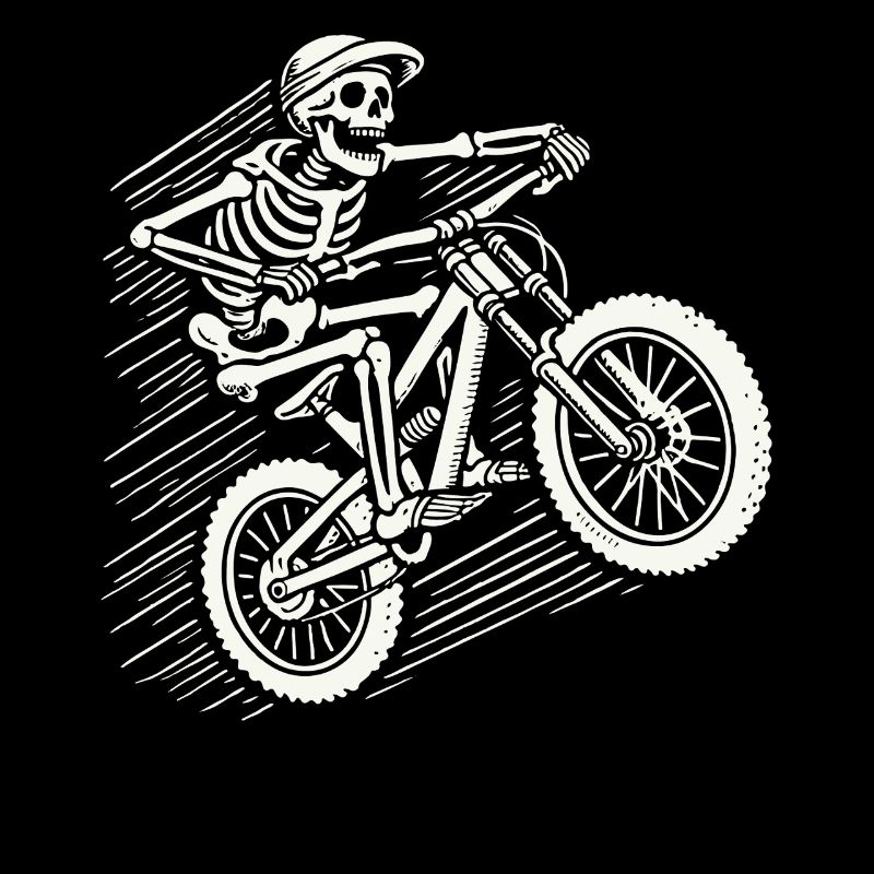 Skeleton Vélo Aventure VTT Rétro