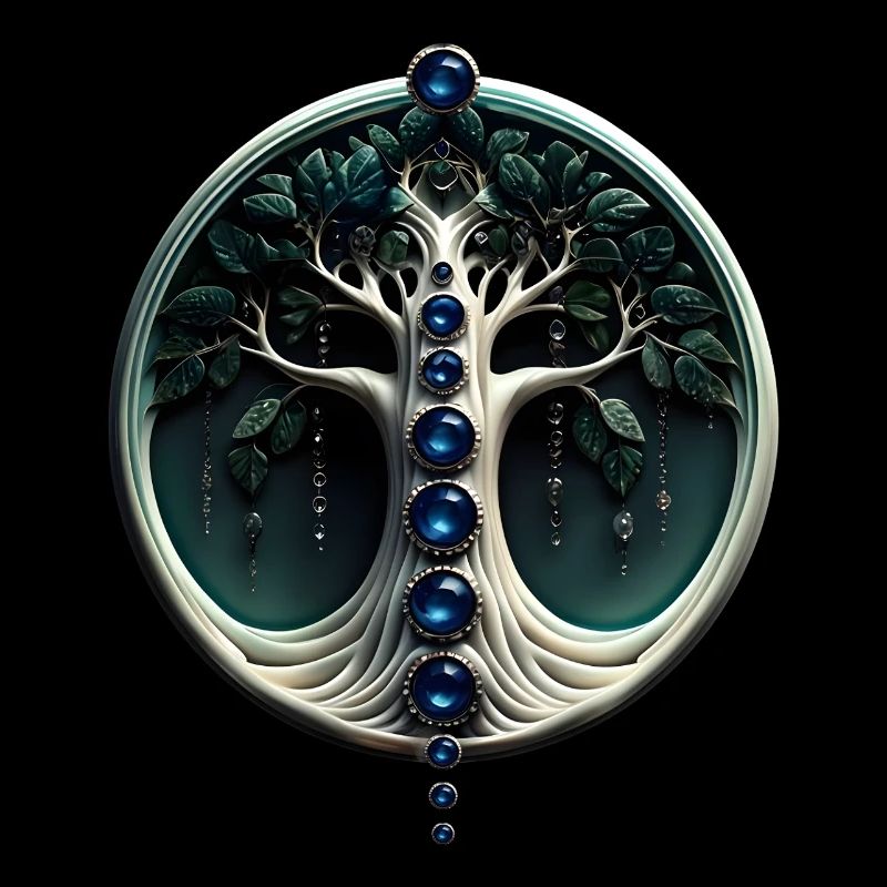 Teal Harmony, Mystischer Baum des Lebens