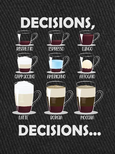 Decisions Decisions Coffee Choices