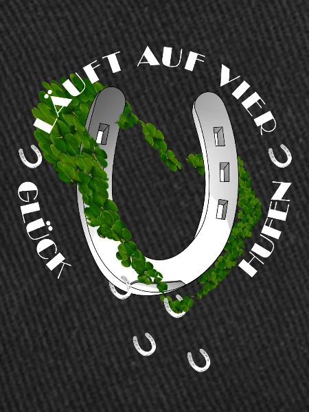 Nature-inspired horseshoe with clover